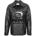 Mens Soft Leather Plain Zip Box Casual Jacket Frank Nova Black