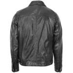 Mens Real Leather Trucker Jacket Lee Rider Style Terry - Image 2