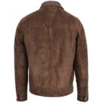 Suede Casual Harrington Jacket Larry Zenith Brown - Image 2
