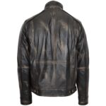 Mens Leather Urban Biker Style Jacket Hugo Paradox Rub Off - Image 2