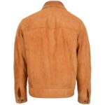 Men's Real Suede Casual Harrington Jacket Larry Dynamo Tan - Image 2