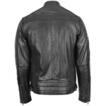Men's Black100% Soft Sheepskin Fashion Stylish Coat - Image 2