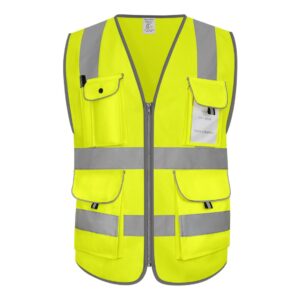 Flare Fluorescent Hi-Vis Safety Vest With FLARE Reflective Tapes