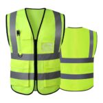 Reflective Safety Vest High Visibility Class 2 Vest with 6 Pockets