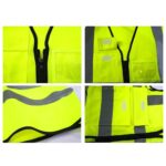 Reflective Safety Vest High Visibility Class 2 Vest with 6 Pockets - Image 3