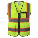 Reflective Safety Vest for Men Women Hi Vis Vest with 8