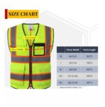 Reflective Safety Vest for Men Women Hi Vis Vest with 8 - Image 5