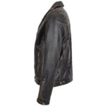 Men’s Vintage Black Leather Jacket Brando Biker Style - Image 6