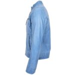 Men's Retro Style Zipped Biker Jacket - Image 5