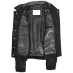 Mens Real Suede Trucker Harrington Jacket Daryl Nova Black
