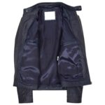 Mens Leather Vintage Biker Jacket Colin Zenith Dark Brown