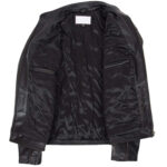 Mens Leather Vintage Biker Jacket Colin Zenith Dark Brown