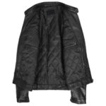 Men's Black100% Soft Sheepskin Fashion Stylish Coat - Image 6