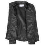 Mens Leather Classic Zip Box Jacket Standing Collar Paul - Image 6