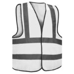 Glitter High Vision Safety Vest Backside Cross Reflectives Zipper - Image 2