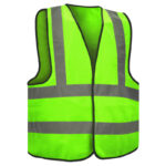 Glitter High Vision Safety Vest Backside Cross Reflectives Zipper