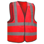 Glitter High Vision Safety Vest Backside Cross Reflectives Zipper - Image 4
