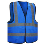 Glitter High Vision Safety Vest Backside Cross Reflectives Zipper - Image 5