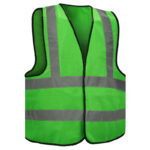 Glitter High Vision Safety Vest Backside Cross Reflectives Zipper - Image 6