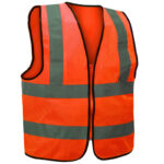 Glitter High Vision Safety Vest Backside Cross Reflectives Zipper - Image 7