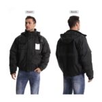 Hi Vis Reflective Black Jacket for Men Waterproof Safety Jacket - Image 2