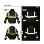 High Visibility Reflective Jackets for Men Waterproof Class 3 - Image 3