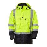 Type R Class 3 Potsdam Black Bottom Safety Jacket Hi-Vis Yellow