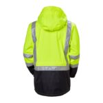 Type R Class 3 Potsdam Black Bottom Safety Jacket Hi-Vis Yellow - Image 2