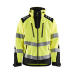 Hi-Vis Softshell Jacket for Men Waterproof Reflective Workwear