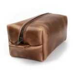 Leather Toiletry Bag - Natural