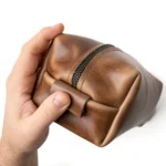 Leather Toiletry Bag - Natural - Image 2