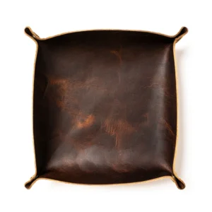 Leather Valet Tray - Heritage Brown