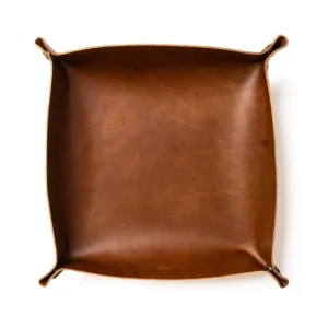 Leather Valet Tray - Natural