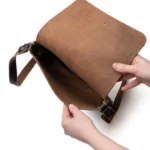 Everyday Leather Satchel - Black - Image 6