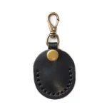 Leather AirTag Case - Black