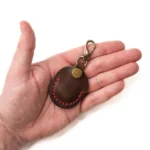 Leather AirTag Case - Heritage Brown - Image 2
