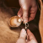 Leather AirTag Case - Natural - Image 3