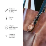Leather AirTag Case - Natural