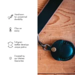 Leather AirTag Case - Black