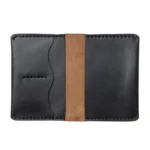 Leather Passport Holder - Black
