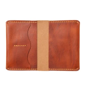 Leather Passport Holder - English Tan