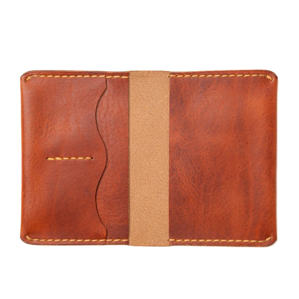 Leather Passport Holder - English Tan Leather Passport Holder - English Tan