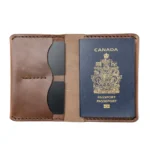 Leather Passport Holder - Natural - Image 2