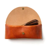 Leather Sunglasses Case - English Tan - Image 2