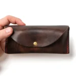 Leather Sunglasses Case - Heritage Brown - Image 3