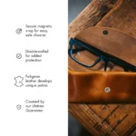 Leather Sunglasses Case - English Tan