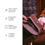 Leather Sunglasses Case - Natural