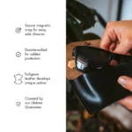 Leather Sunglasses Case - Black