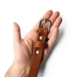 1" Essential Leather Belt - English Tan - Image 3