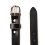 1" Essential Leather Belt - Black - Image 3